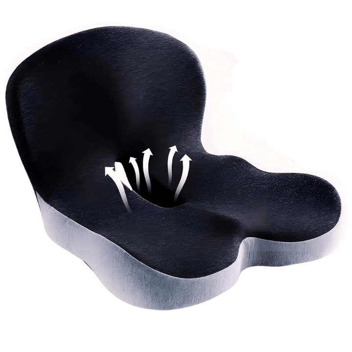 Lisslune | Ergonomic seat cushion with lumbar support for office, car & travel