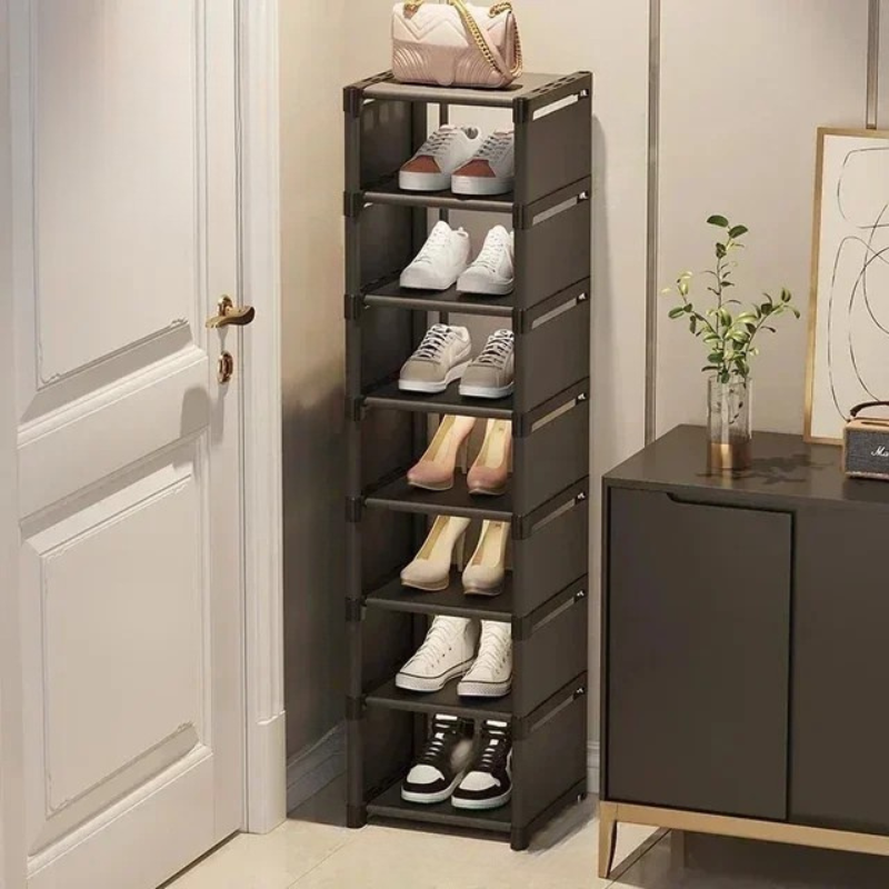 Lisslune | SHOECORNER RACK – Stackable shoe rack for corners – Space-saving organization with style