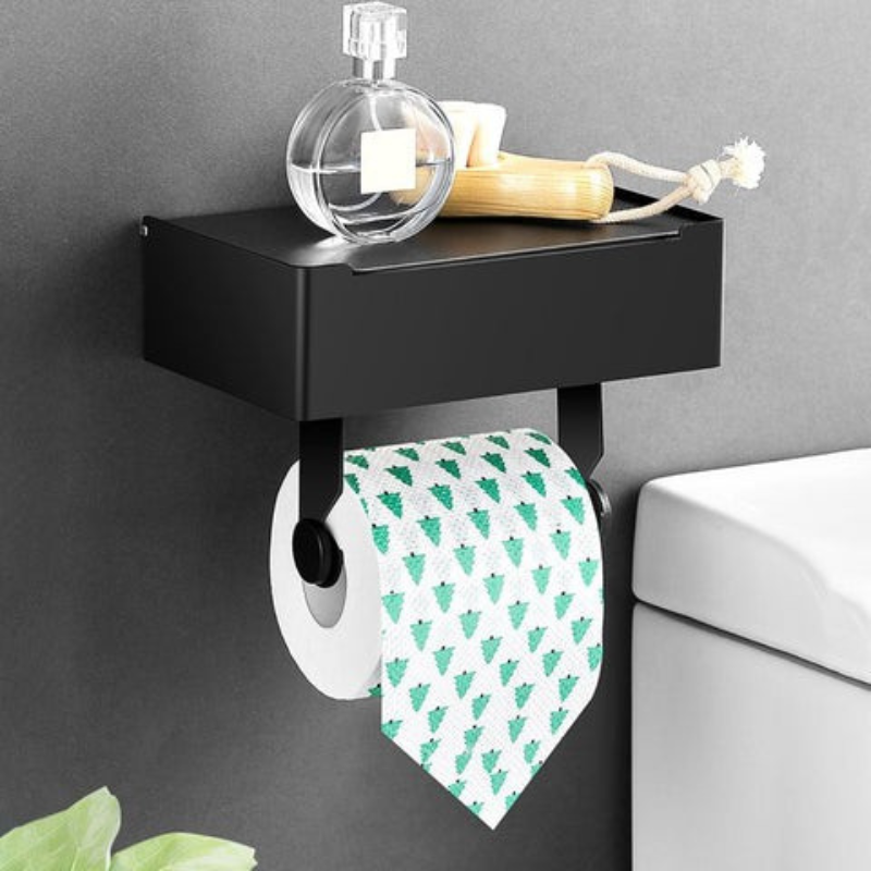 Lisslune | Multifunctional Toilet Paper Holder Aristo – Luxury Stainless Steel Design with Storage Compartment
