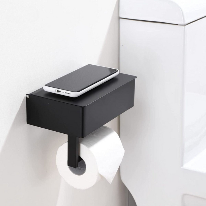 Lisslune | Multifunctional Toilet Paper Holder Aristo – Luxury Stainless Steel Design with Storage Compartment