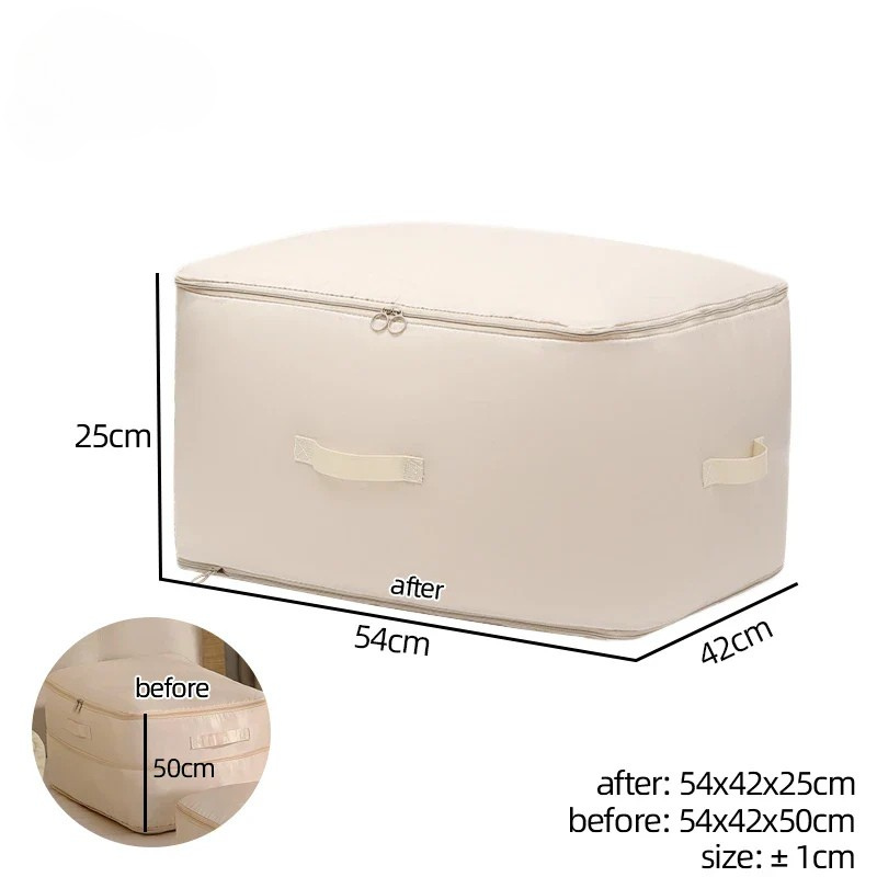 Lisslune | COMPACT STORAGE BAG – Compression bag for clothing & blankets with zipper & carrying handle