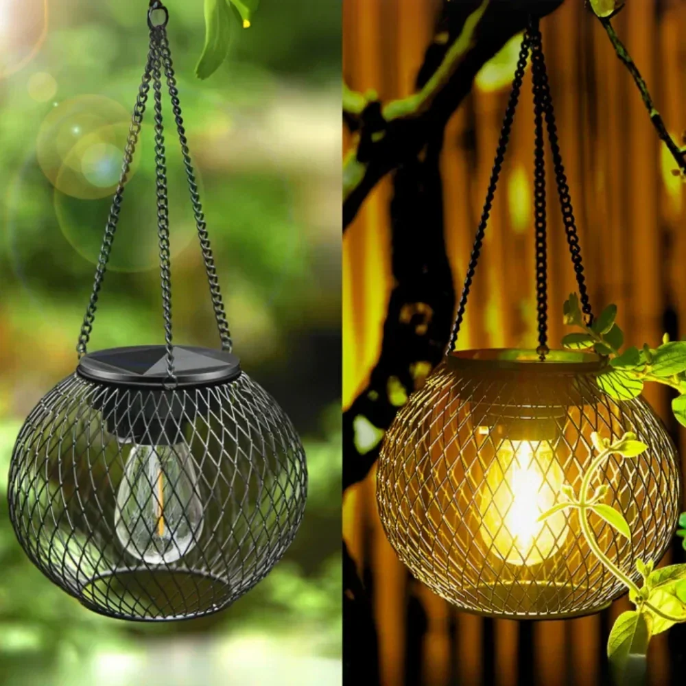 Lisslune | Sunny Garden Solar Lantern – Waterproof LED Outdoor Light with Auto Sensor