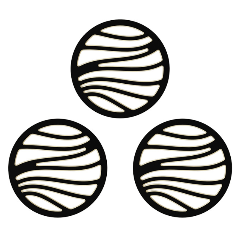 Lisslune | Heat-Resistant Silicone Trivet Coasters – Set of 6