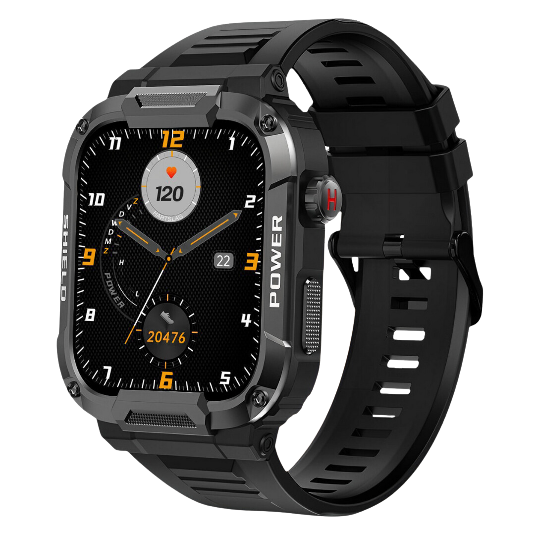 Lisslune | IronPulse X1 Robust Smartwatch – Shock Resistant, Waterproof & Health Monitor
