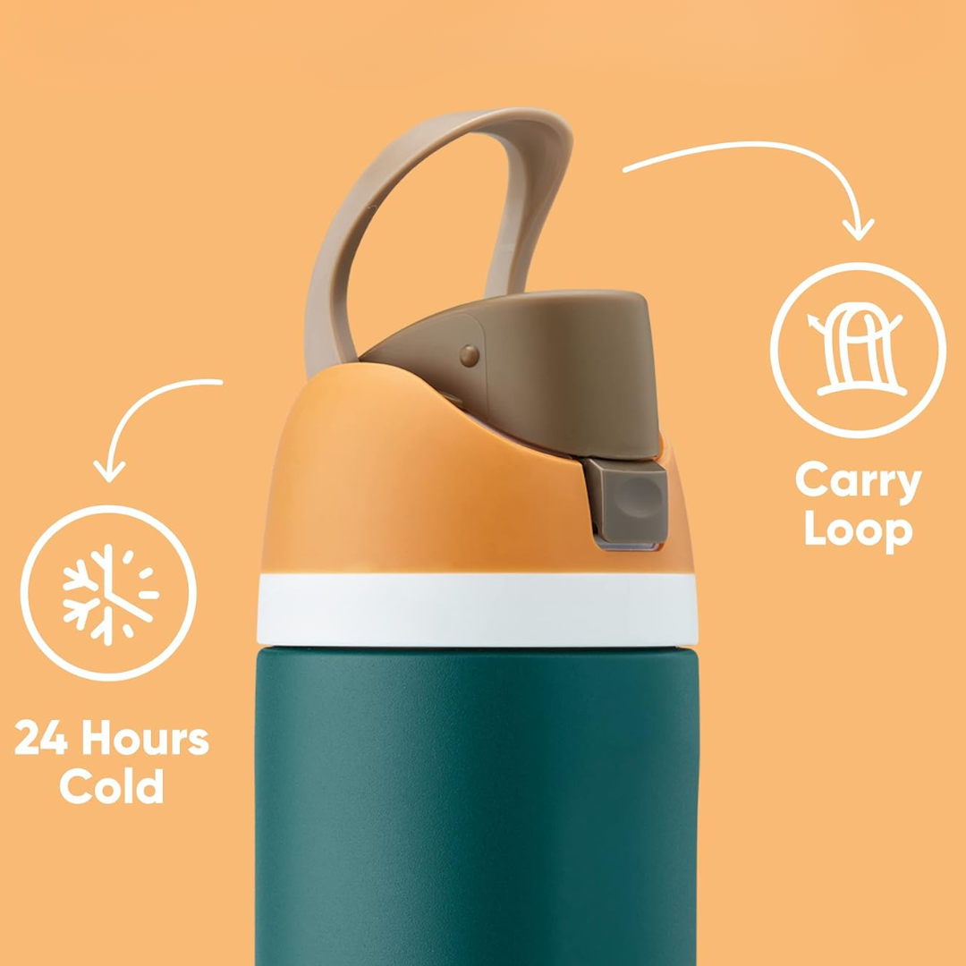 Lisslune | LeakProof – Insulated Stainless Steel Water Bottle with Straw