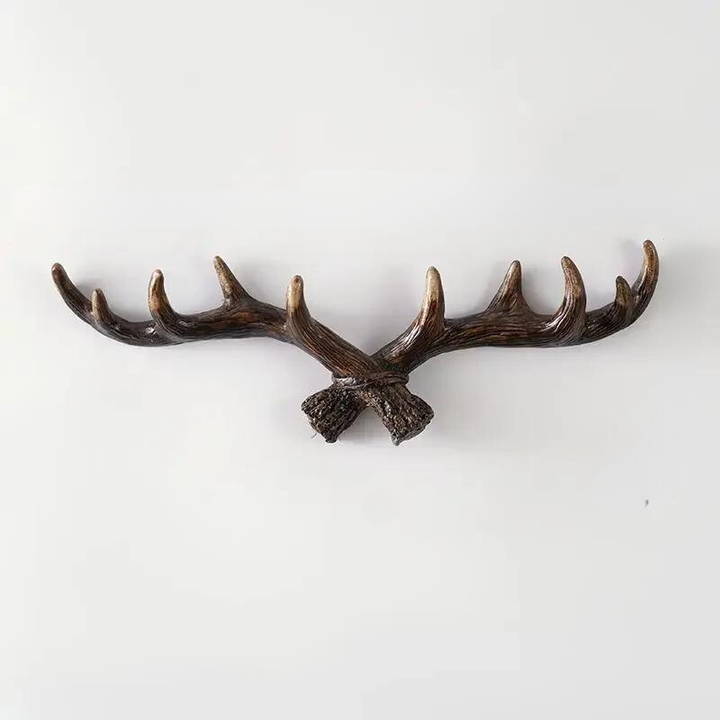 Lisslune | Vintage Antler Wall Hook Rustic Coat Rack