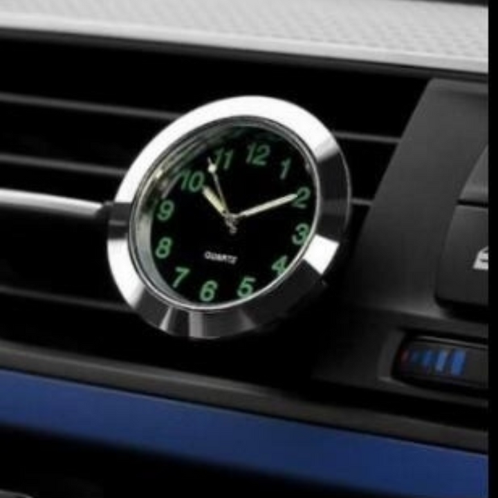 Lisslune | AutoTime Mini Analog Watch – Self-adhesive and Stylish Design for Car Interior