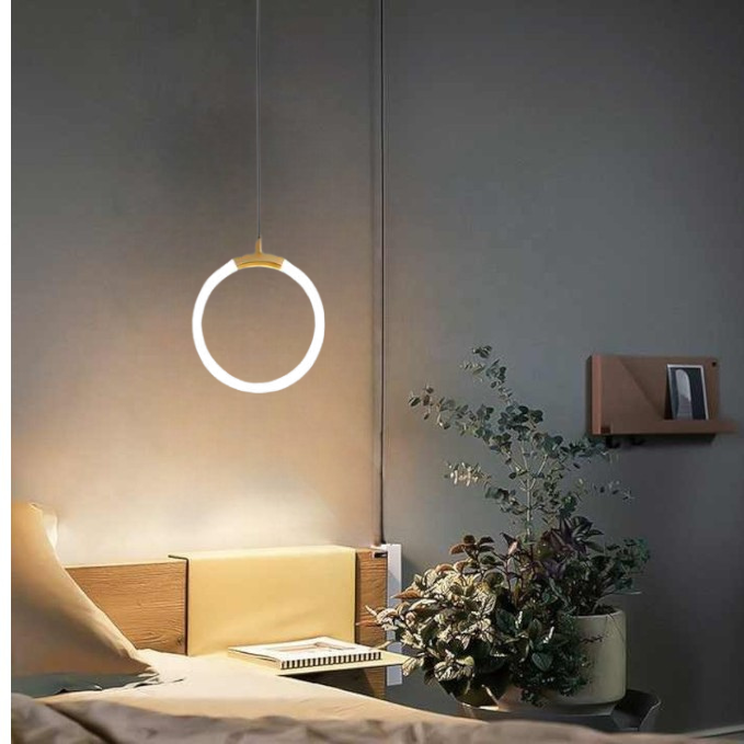 Lisslune | LED Pendant Light Fixture - Nordic Design with Simple Style - Ideal for Dining Room, Kitchen, and Living Room Lighting