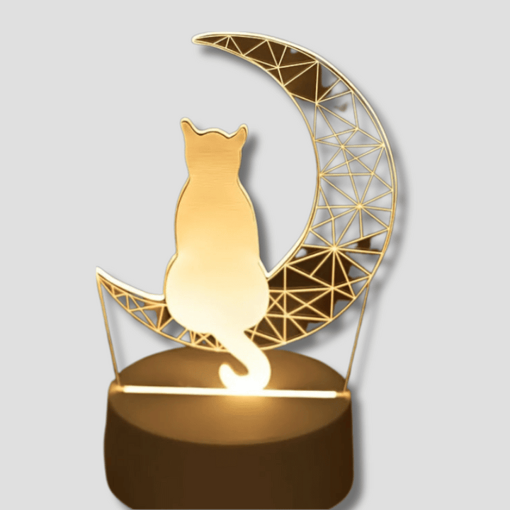 Lisslune | LunaCat - 3D Night Lamp with Moon Design