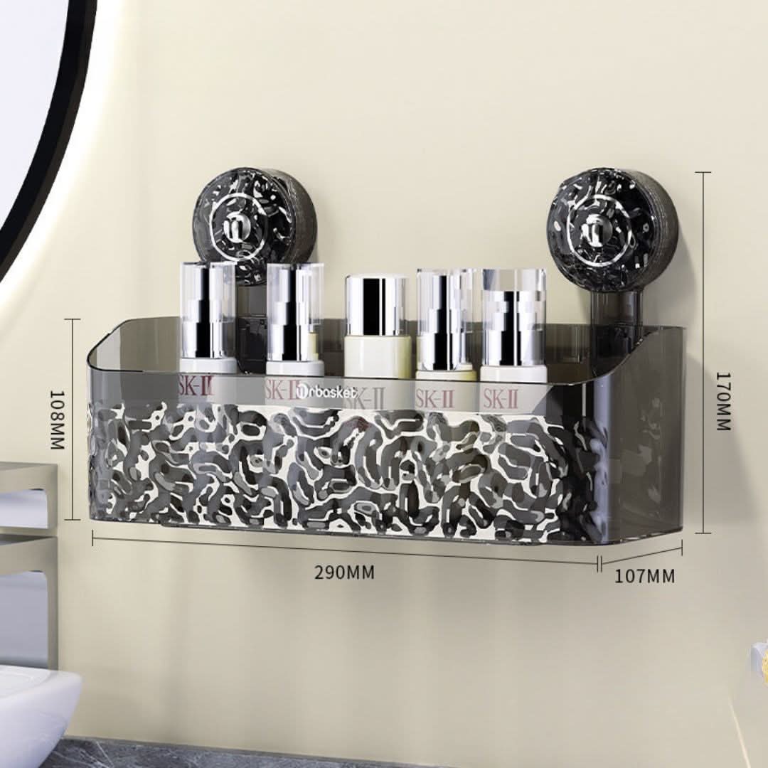 Lisslune | Bathroom Suction Cup Shelf – Easy Storage Solution