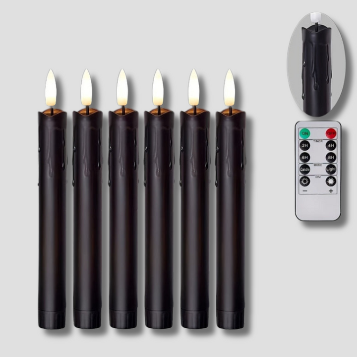 Lisslune | WarmGlow - LED Candles Set with Remote Control for Home