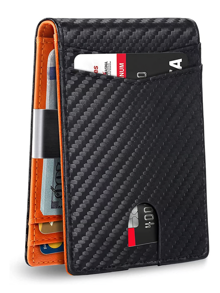 Lisslune | SafeSlim RFID Leather Men's Wallet – Compact, Thin & Safe
