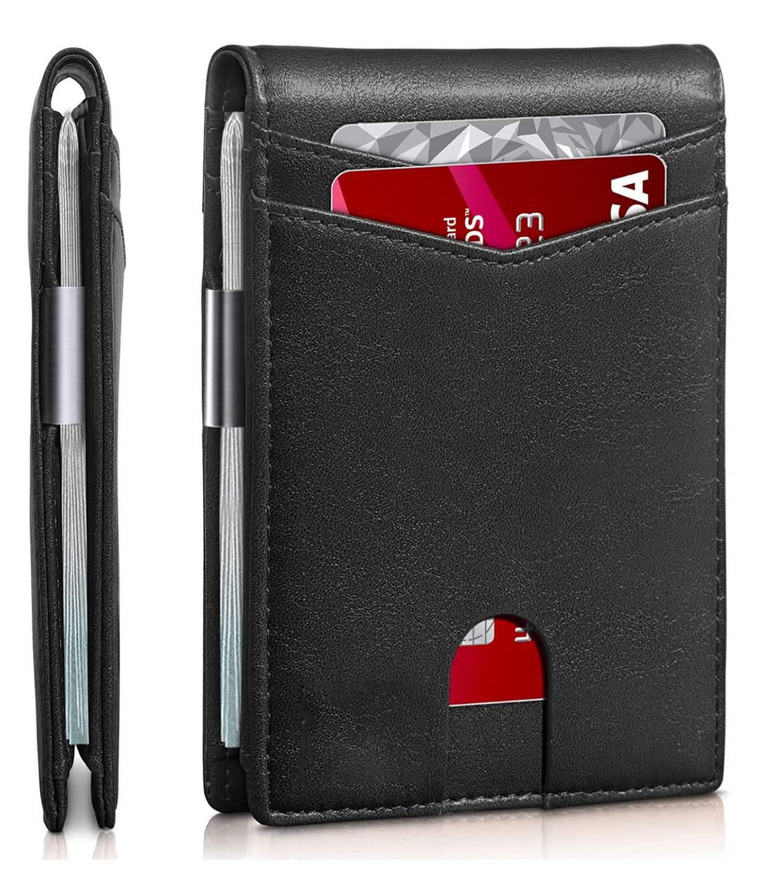 Lisslune | SafeSlim RFID Leather Men's Wallet – Compact, Thin & Safe