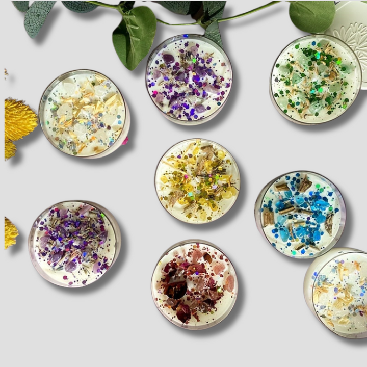 Lisslune | ScentedGem - Luxury Crystal-Infused Floral Candles