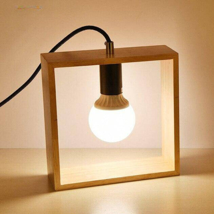 Lisslune | ModernMinimal - Geometric Wooden Accent Lamps