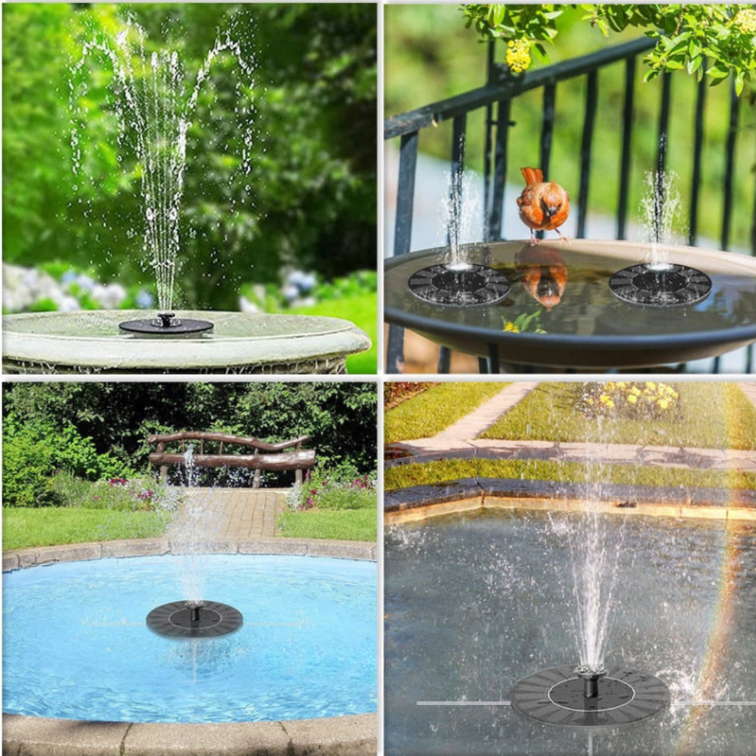 Lisslune | Solar Bird Fountain – Solar-powered fountain for garden & birds | Sustainable and low-maintenance