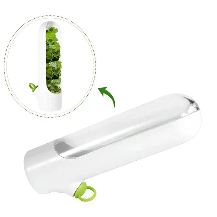 Lisslune | Airtight herb container for longer freshness & space-saving storage