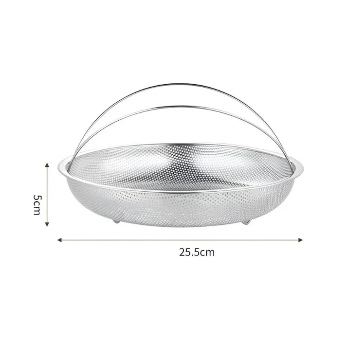 Lisslune | Stainless Steel Steamer Basket – Collapsible Mesh & Draining Bowl for the Kitchen