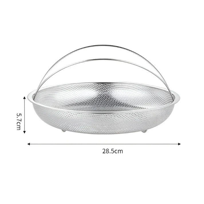 Lisslune | Stainless Steel Steamer Basket – Collapsible Mesh & Draining Bowl for the Kitchen