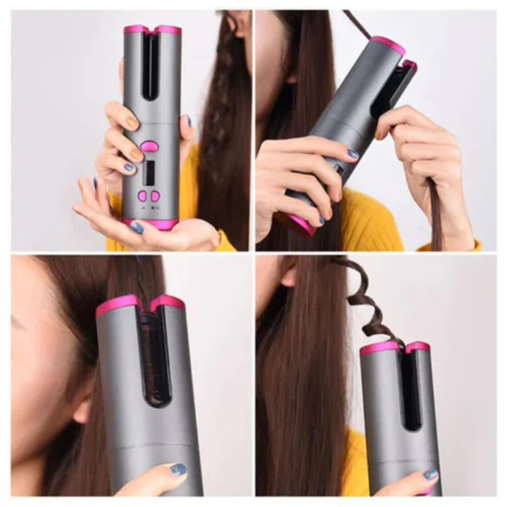 Lisslune | PerfectCurl Automatic Curling Styler | Cordless and Rechargeable for Perfect Curls