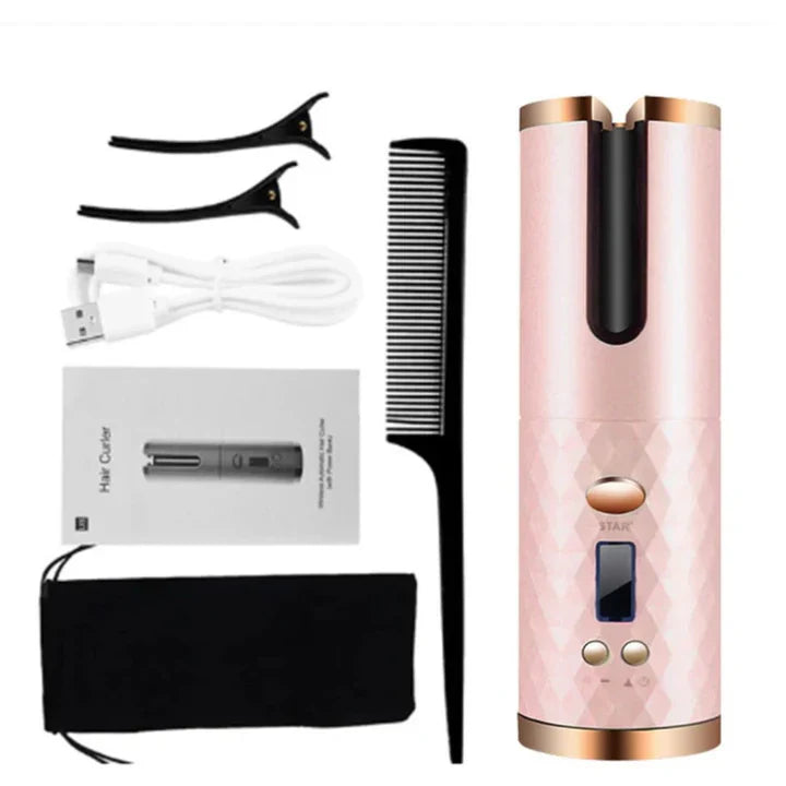 Lisslune | PerfectCurl Automatic Curling Styler | Cordless and Rechargeable for Perfect Curls