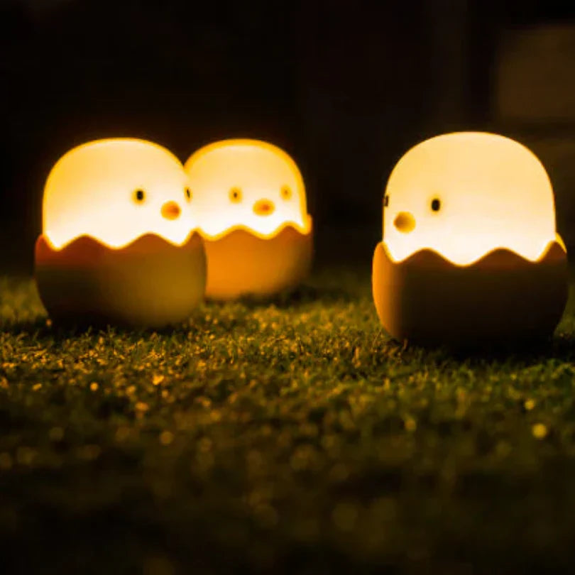 Lisslune | Chick Night Light for Children – Cute LED Lamp in Egg Design for the Children's Room