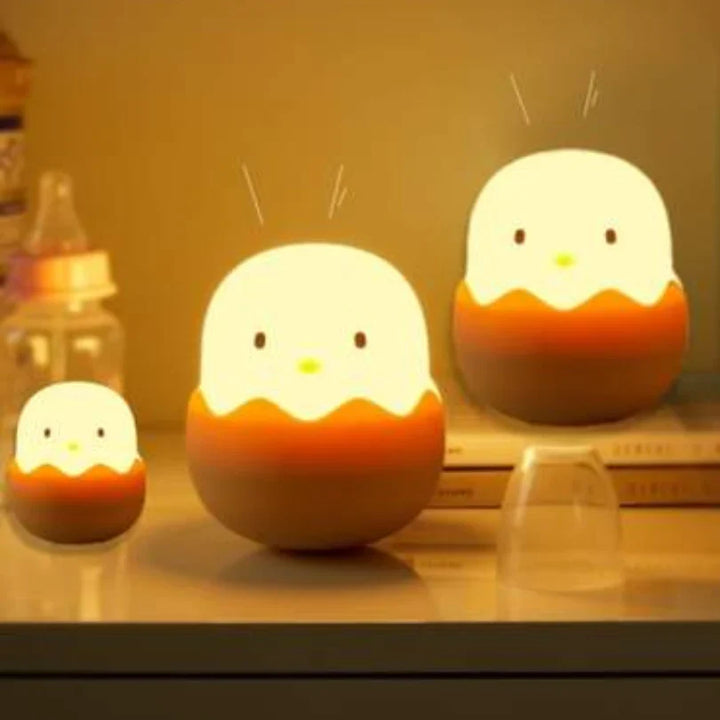 Lisslune | Chick Night Light for Children – Cute LED Lamp in Egg Design for the Children's Room