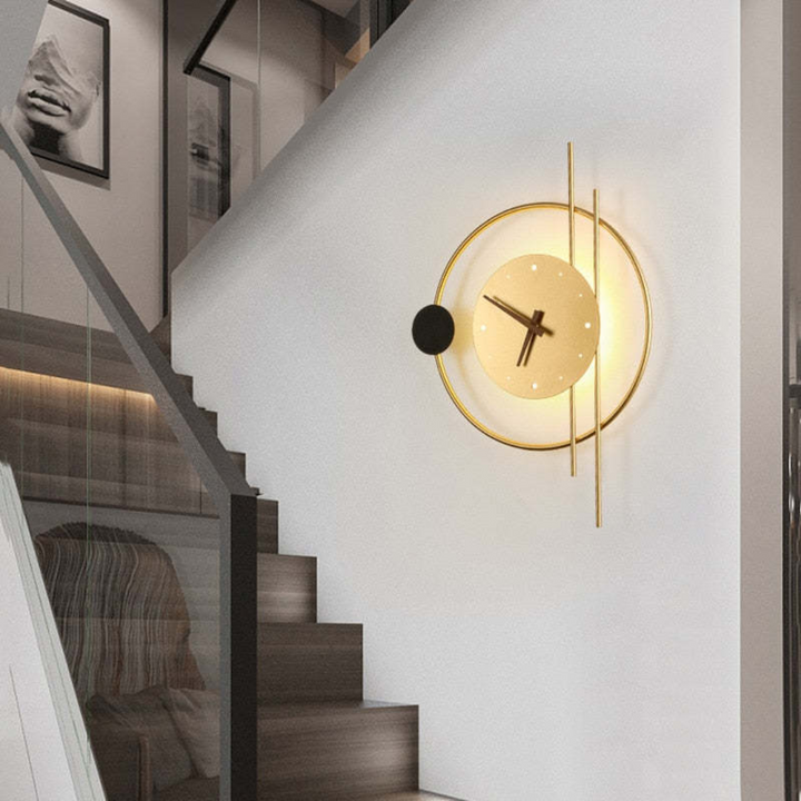 Lisslune | Modern LED wall clock lamp - Chronos