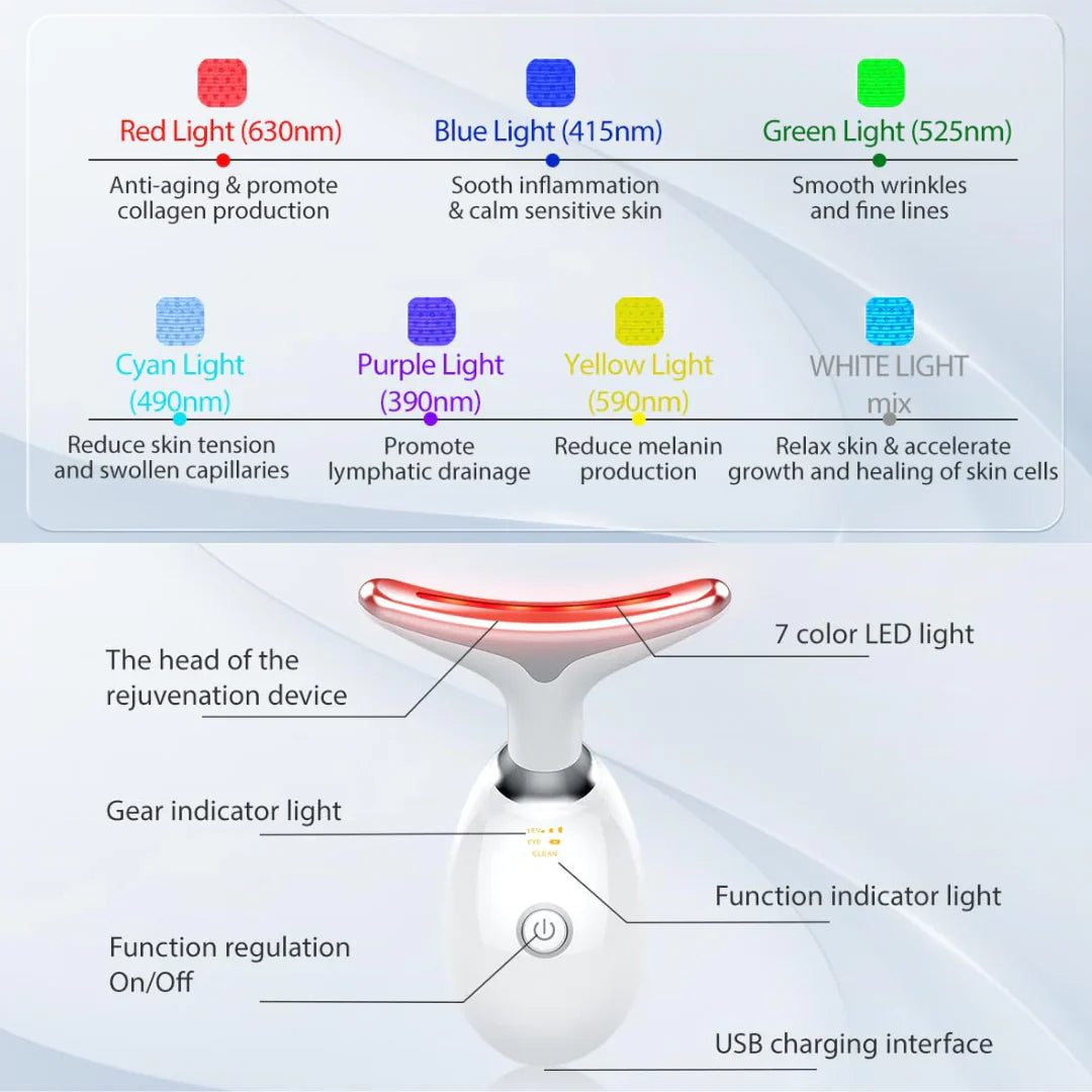 Lisslune | RadiantGlow 7-Color LED Face Mask