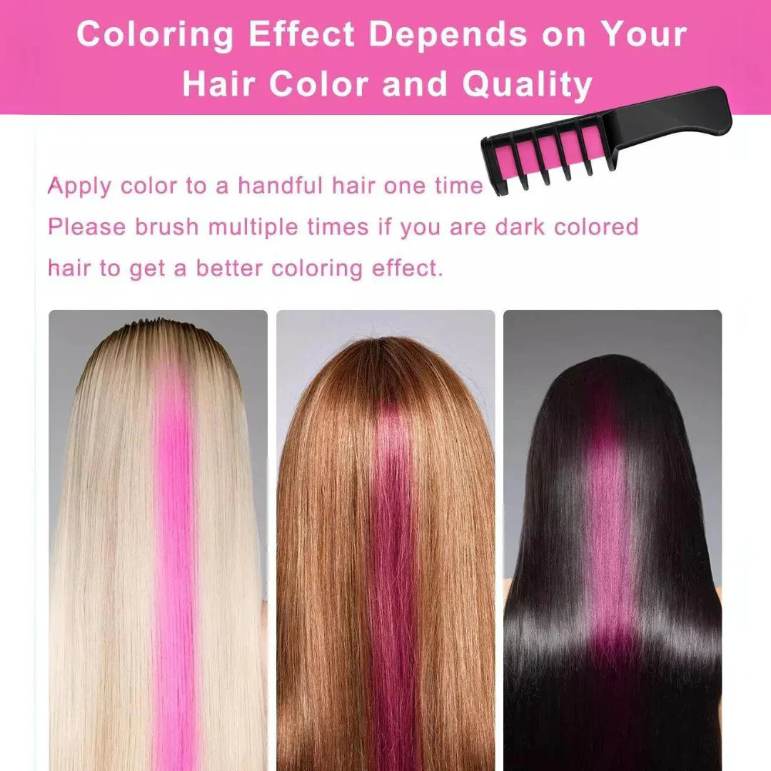 Lisslune | Washable Hair Chalk Pen | For Colorful Accents in Hair