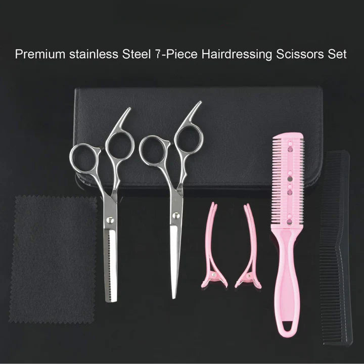 Lisslune | Professional Hair Care Set | Cutting and Thinning Scissors for Precision Hairstyles