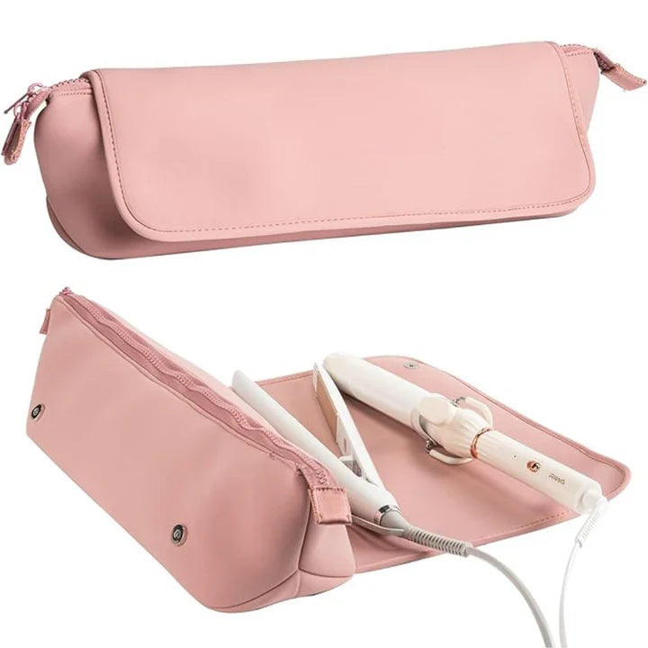 Lisslune | 2-in-1 hair tool travel bag & heat-resistant mat