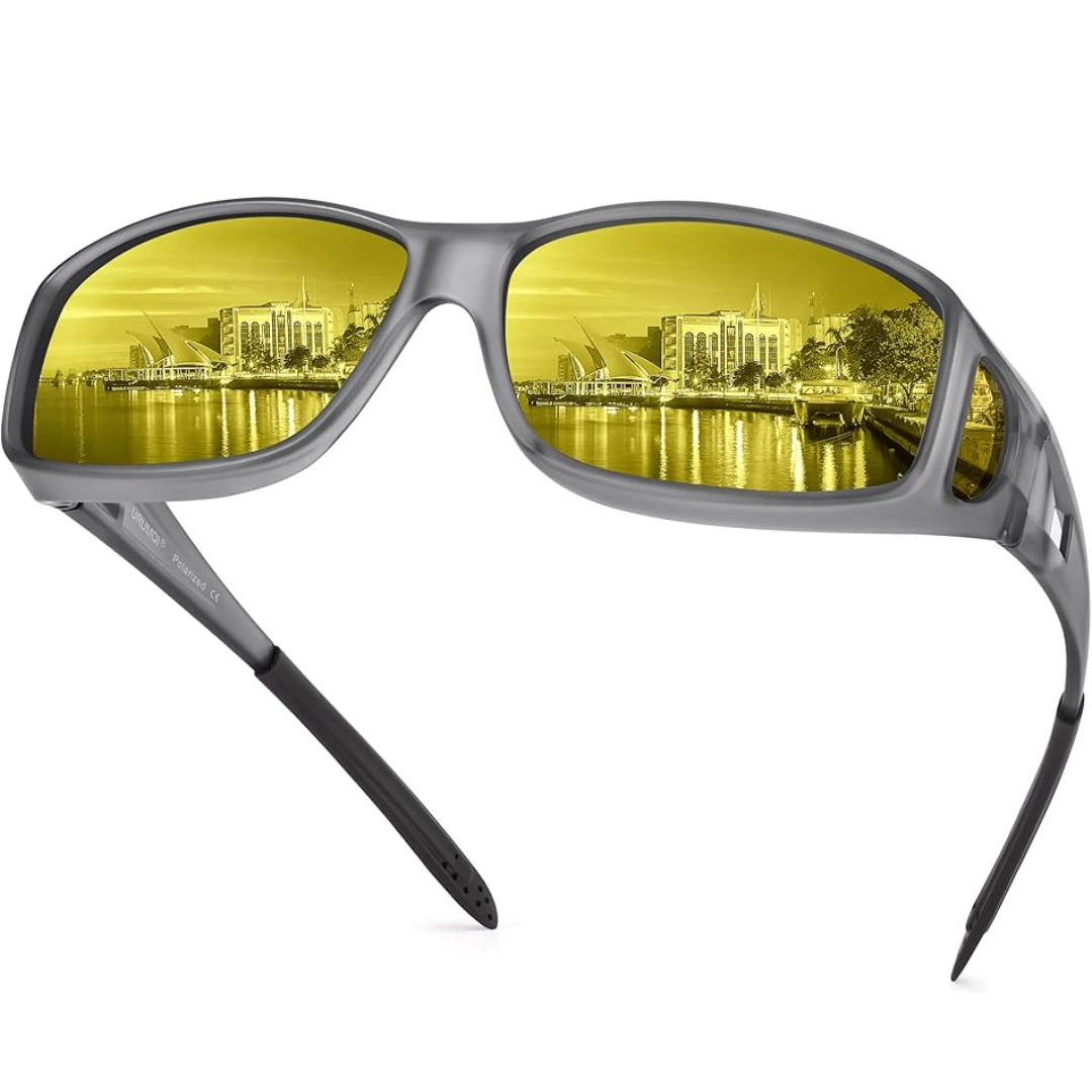 Lisslune | Jeremy Night Vision Polarised Driving Glasses – Anti-Glare Glasses for Safer Night Driving