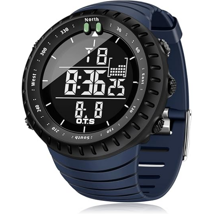 Lisslune | Henry Waterproof Men’s Digital Sports Watch – Shockproof, Tactical & LED Backlit Outdoor Timepiece