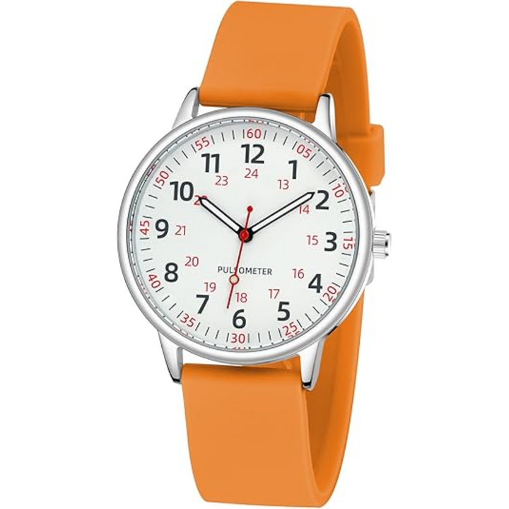 Lisslune | Stylish Women’s Clip-On Watch – Waterproof Silicone Fob Watch in Elegant Colours