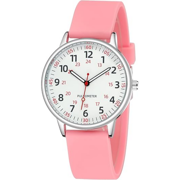 Lisslune | Stylish Women’s Clip-On Watch – Waterproof Silicone Fob Watch in Elegant Colours