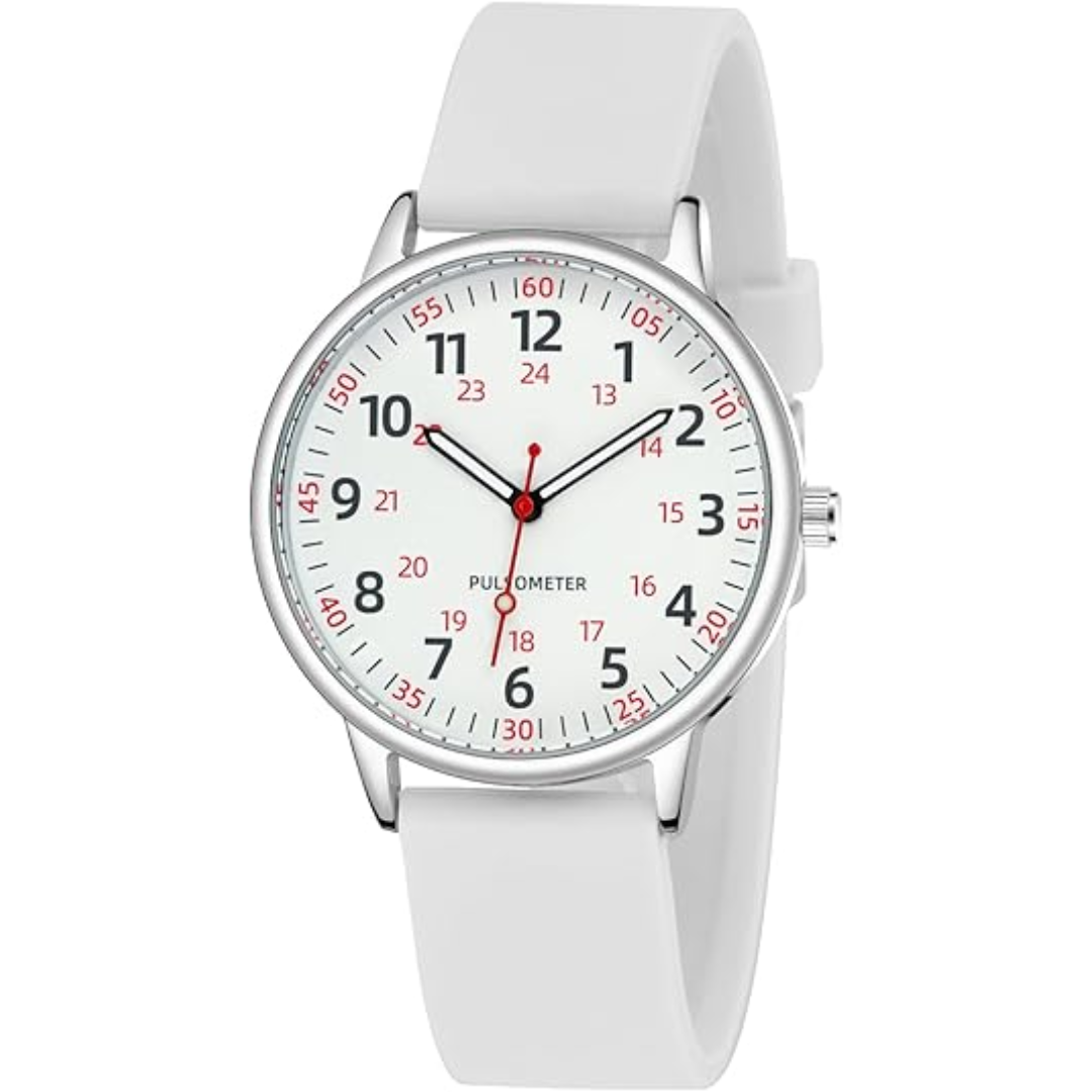 Lisslune | Stylish Women’s Clip-On Watch – Waterproof Silicone Fob Watch in Elegant Colours