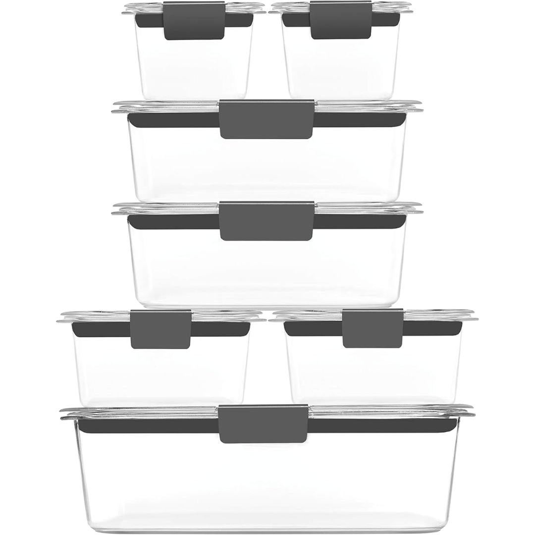 Lisslune | 7 stackable storage boxes for freshness & organization