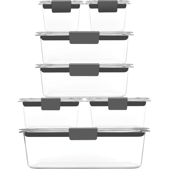 Lisslune | 7 stackable storage boxes for freshness & organization