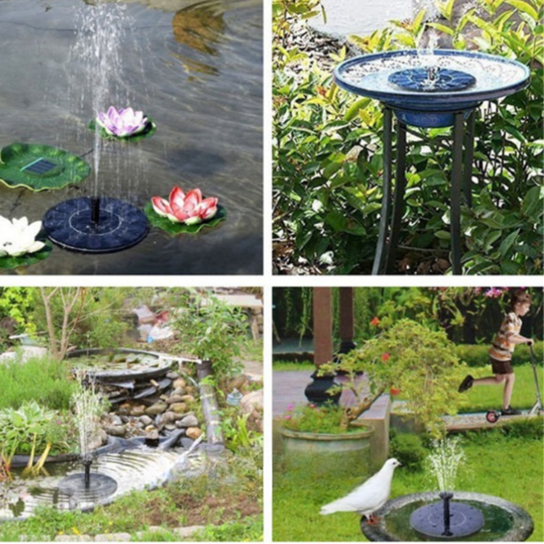 Lisslune | Solar Bird Fountain – Solar-powered fountain for garden & birds | Sustainable and low-maintenance