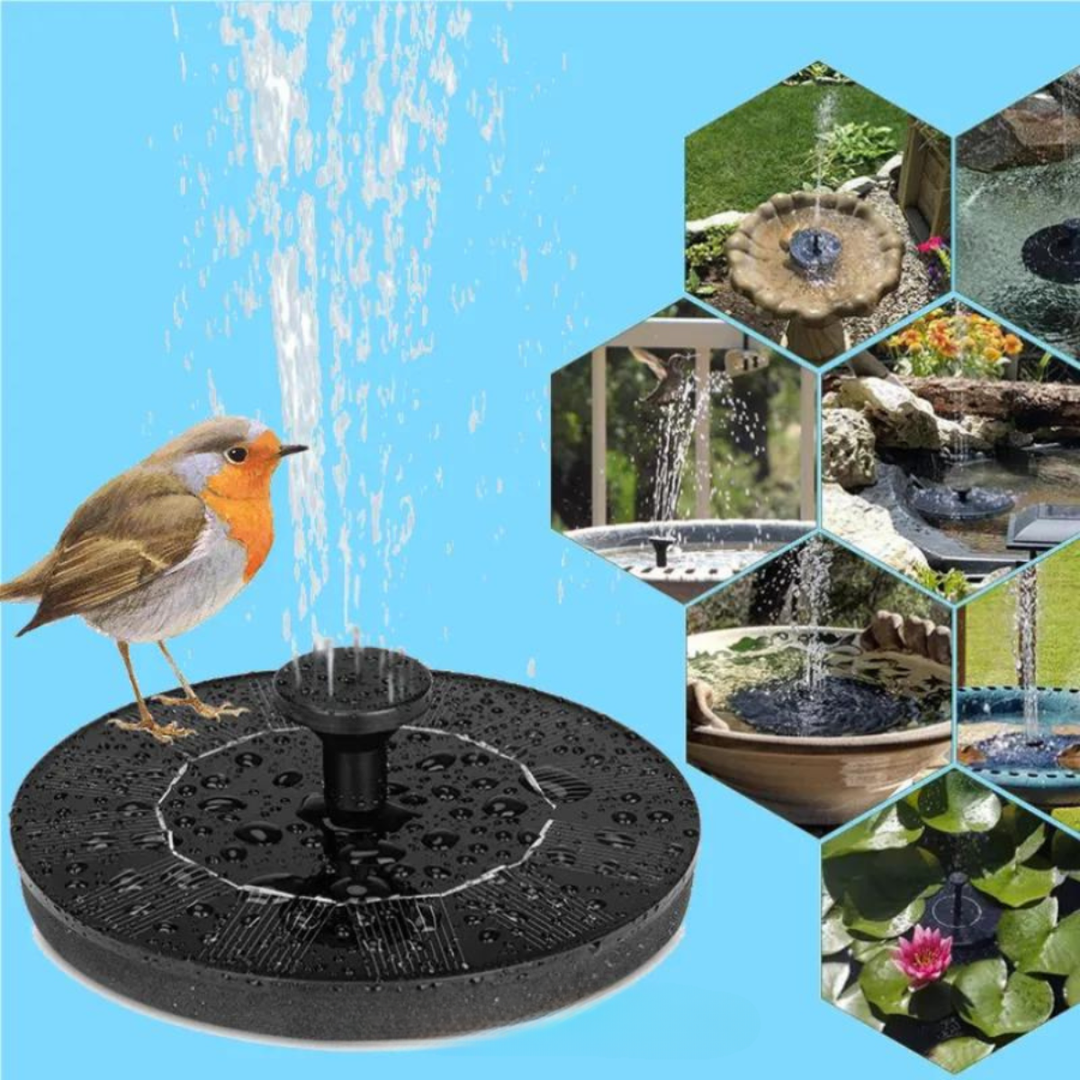 Lisslune | Solar Bird Fountain – Solar-powered fountain for garden & birds | Sustainable and low-maintenance