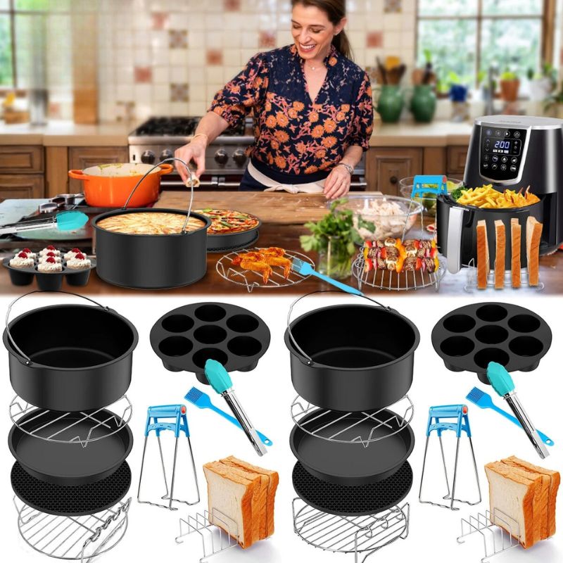 Lisslune | AirFryChef | Hot Air Fryer Accessory Set | Simple and Versatile | Transform Your Kitchen