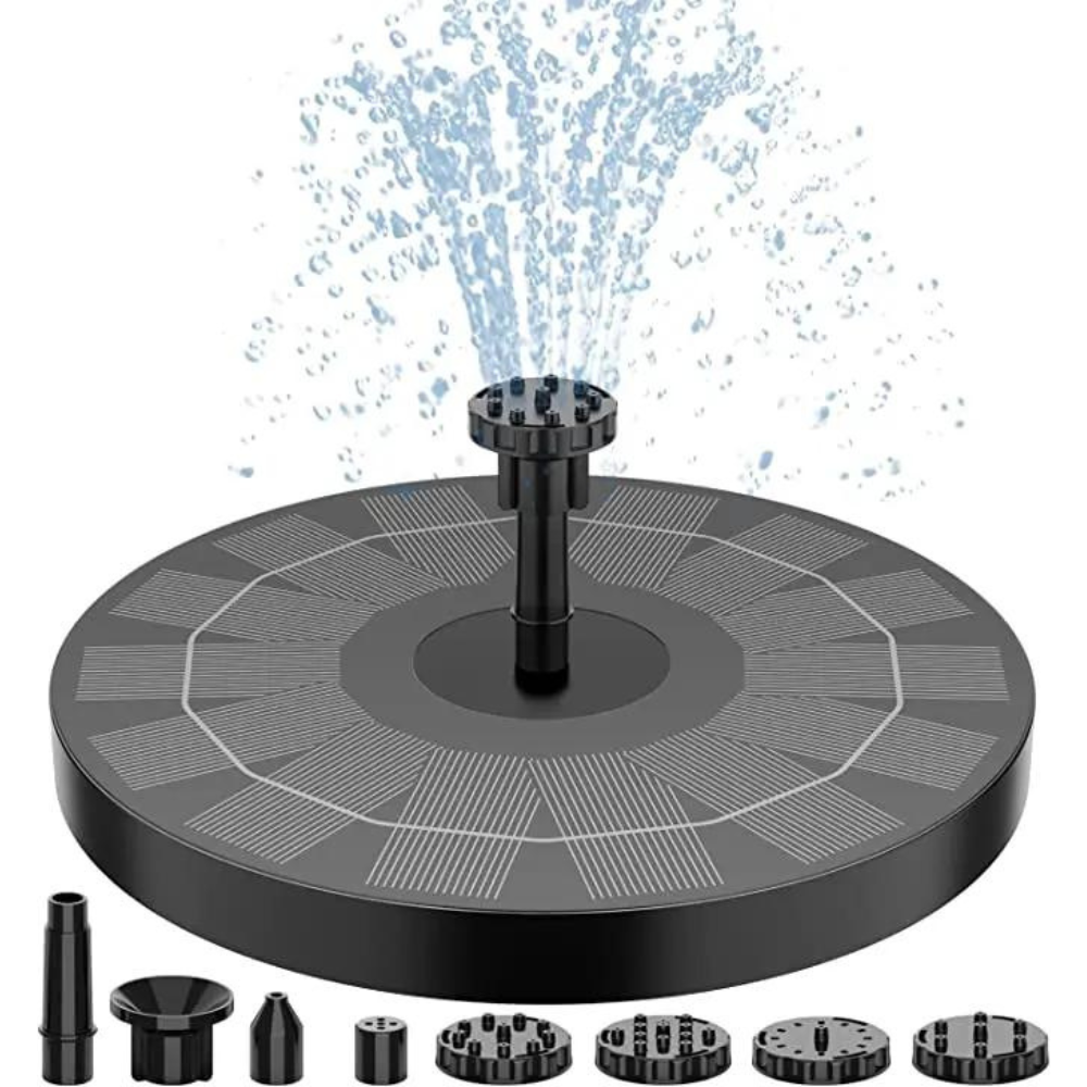 Lisslune | SolarSpring Vital Solar Fountain | Floating Pond Pump | Garden Decoration | Solar Water Feature for Outdoors