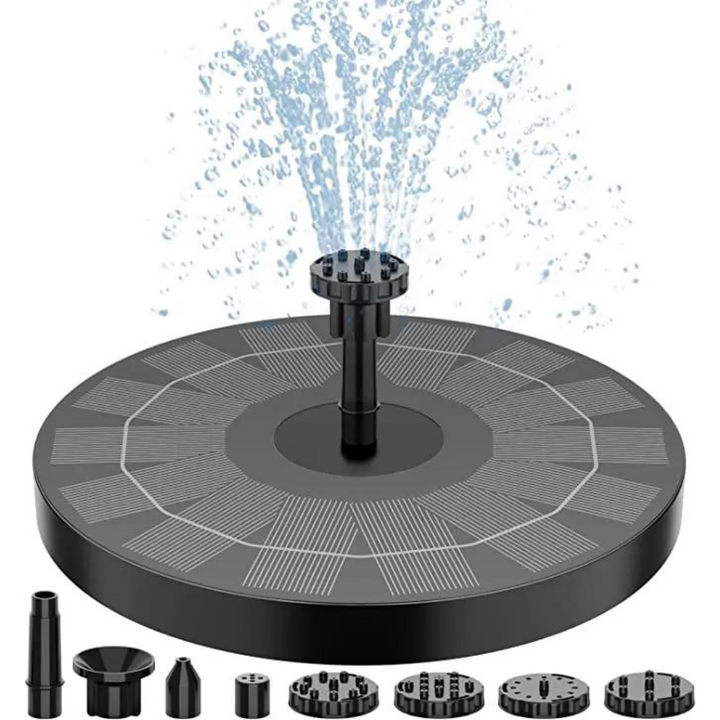 Lisslune | SolarSpring Vital Solar Fountain | Floating Pond Pump | Garden Decoration | Solar Water Feature for Outdoors