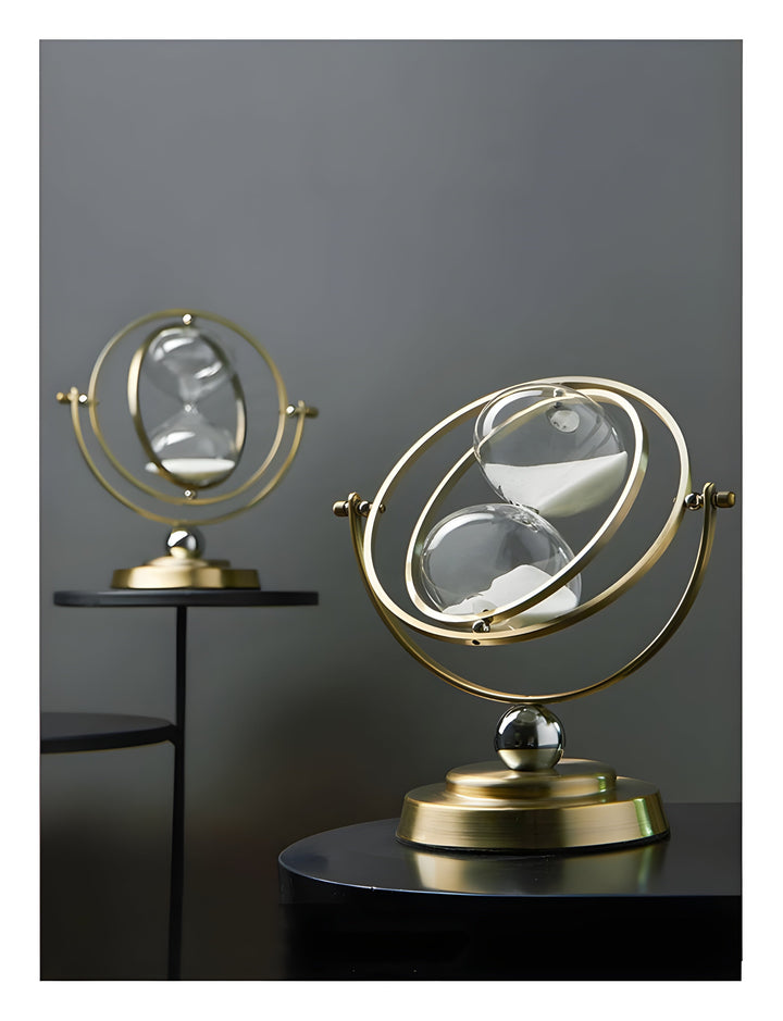 Lisslune | GracefulTime Clock – Luxury Hourglass with Elegant Gold Frame & Timeless Design