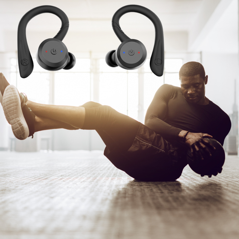 Lisslune | Vega - Waterproof wireless sports earplugs with 20 hours playtime