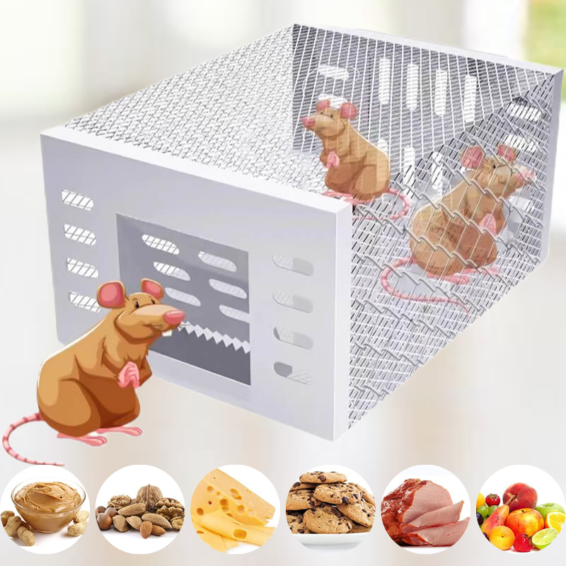 Lisslune | Humane Mouse Trap for Safe & Effective Pest Control – Reusable Large Capacity