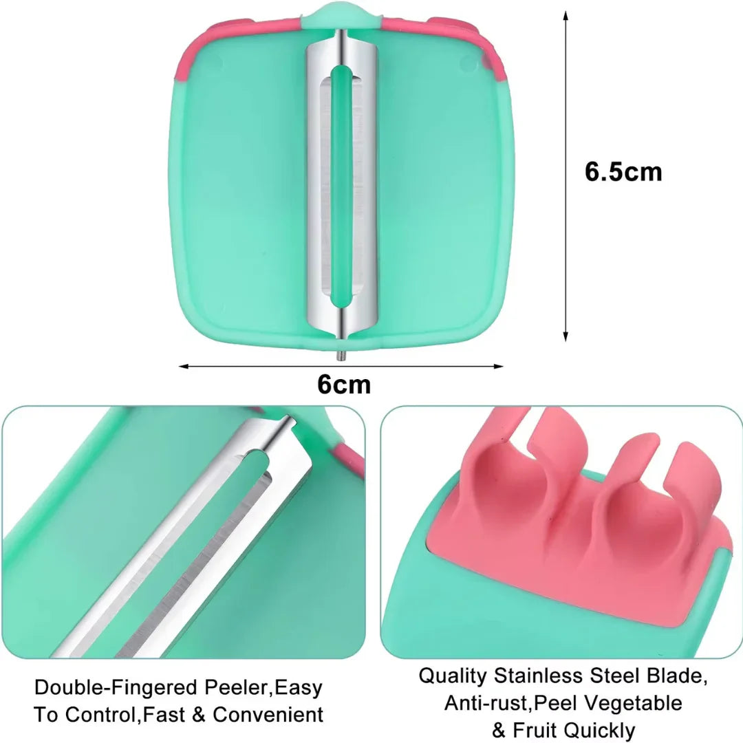 Lisslune | 4-piece finger vegetable peeler set