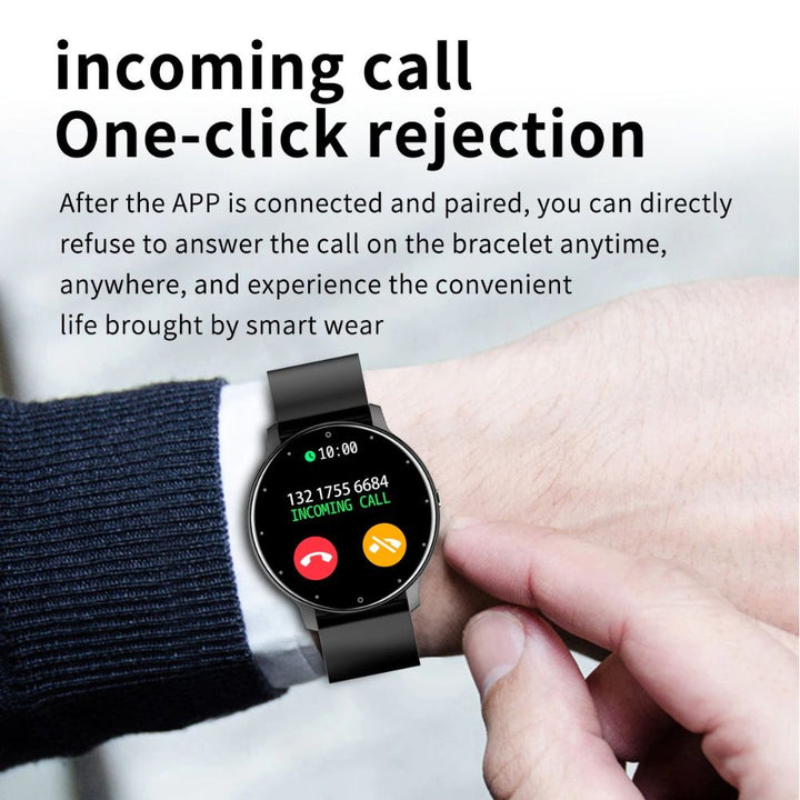 Lisslune | PulseTrack Slim Smartwatch – Waterproof, Health Monitoring & Full-Touchscreen