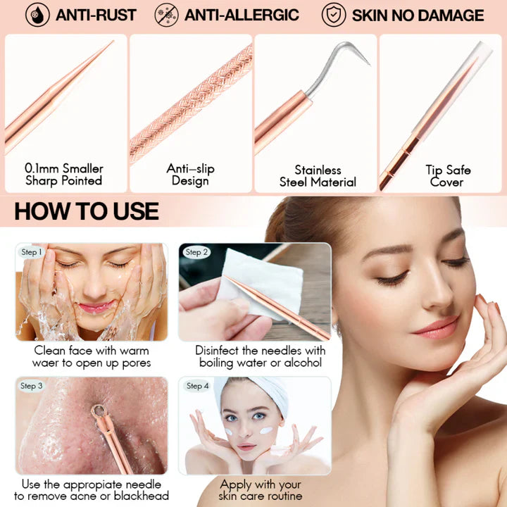 Lisslune | Blackhead and pimple removal set
